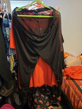 Addition Elle Black Sheer Leggings With Touched Sides